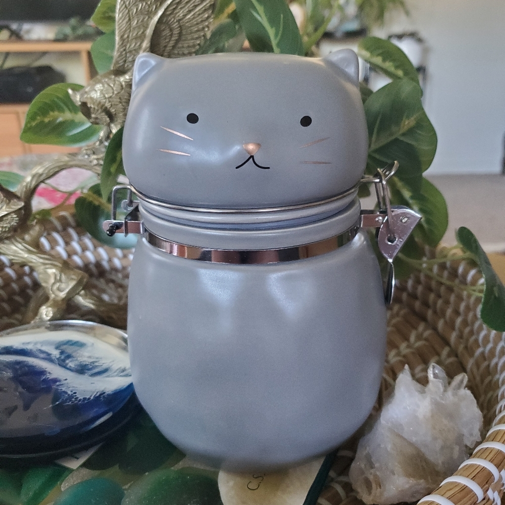 Ceramic Cat Canister